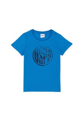 Erkek Çocuk Saks Basic Bisiklet Yaka Tişört - 50284819131