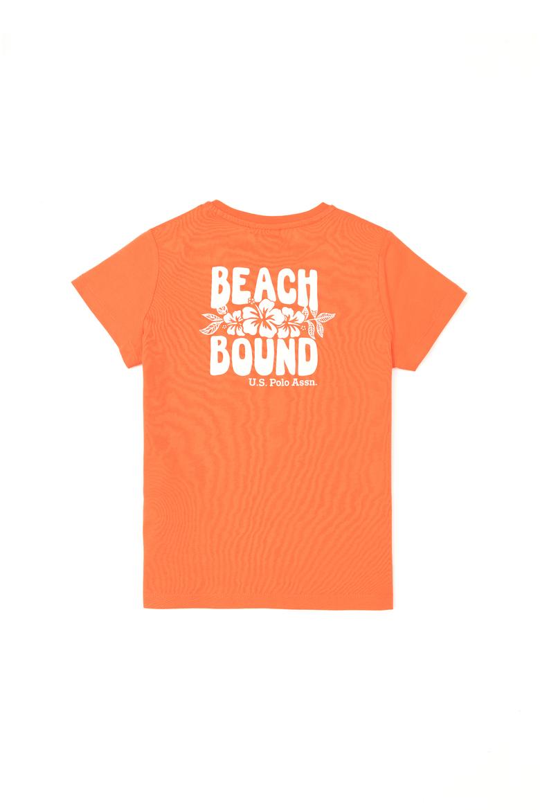 Erkek Çocuk Nar Çiçeği Bisiklet Yaka Tişört - 50288062046