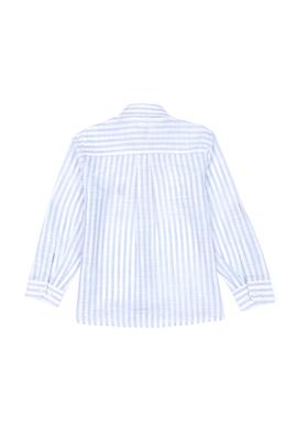 Erkek Çocuk Mavi Uzun Kollu Gömlek - 50288699013