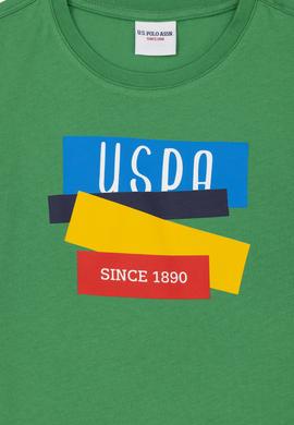 Erkek Çocuk Yeşil Bisiklet Yaka Tişört - 50284895037