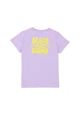 Erkek Çocuk Lila Bisiklet Yaka Tişört - 50288062013