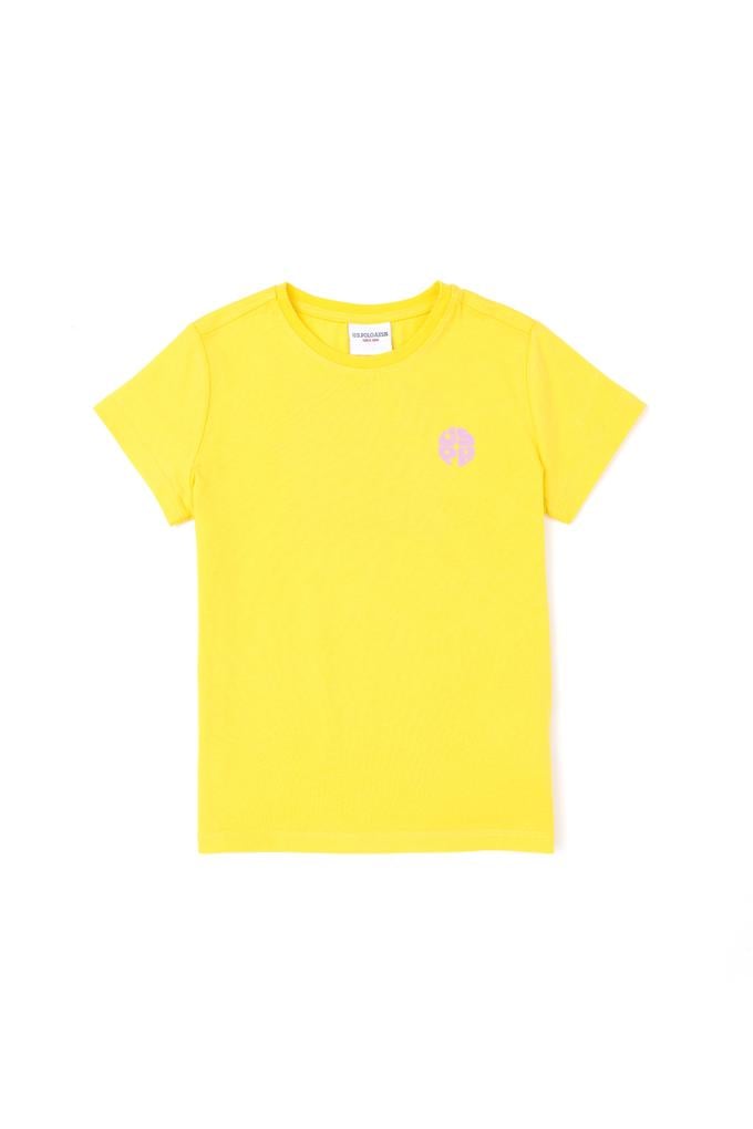 Erkek Çocuk Sarı Bisiklet Yaka Tişört