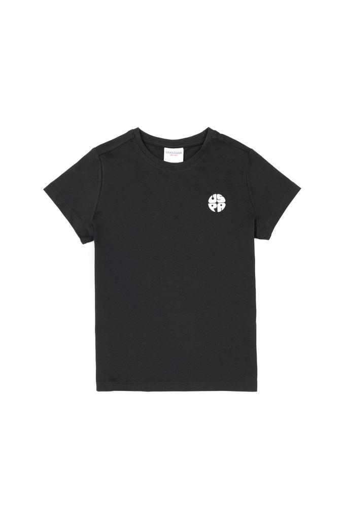 Erkek Çocuk Siyah Bisiklet Yaka Tişört