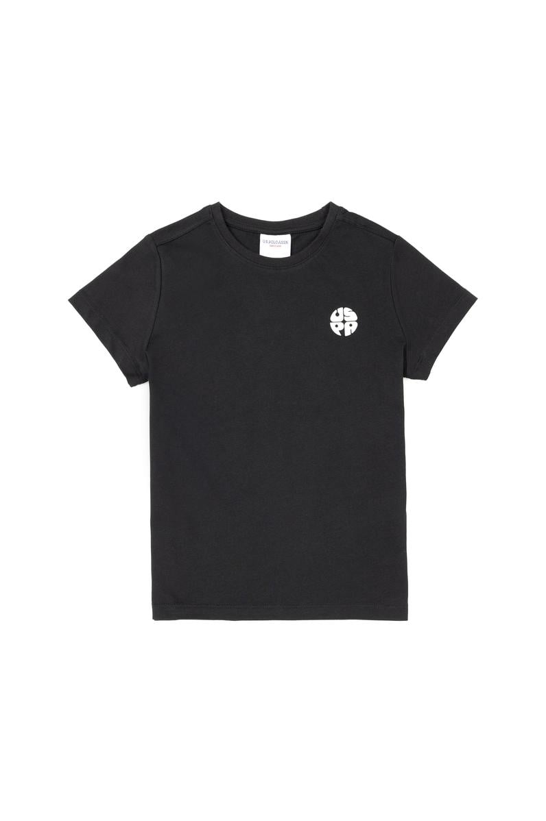 Erkek Çocuk Siyah Bisiklet Yaka Tişört