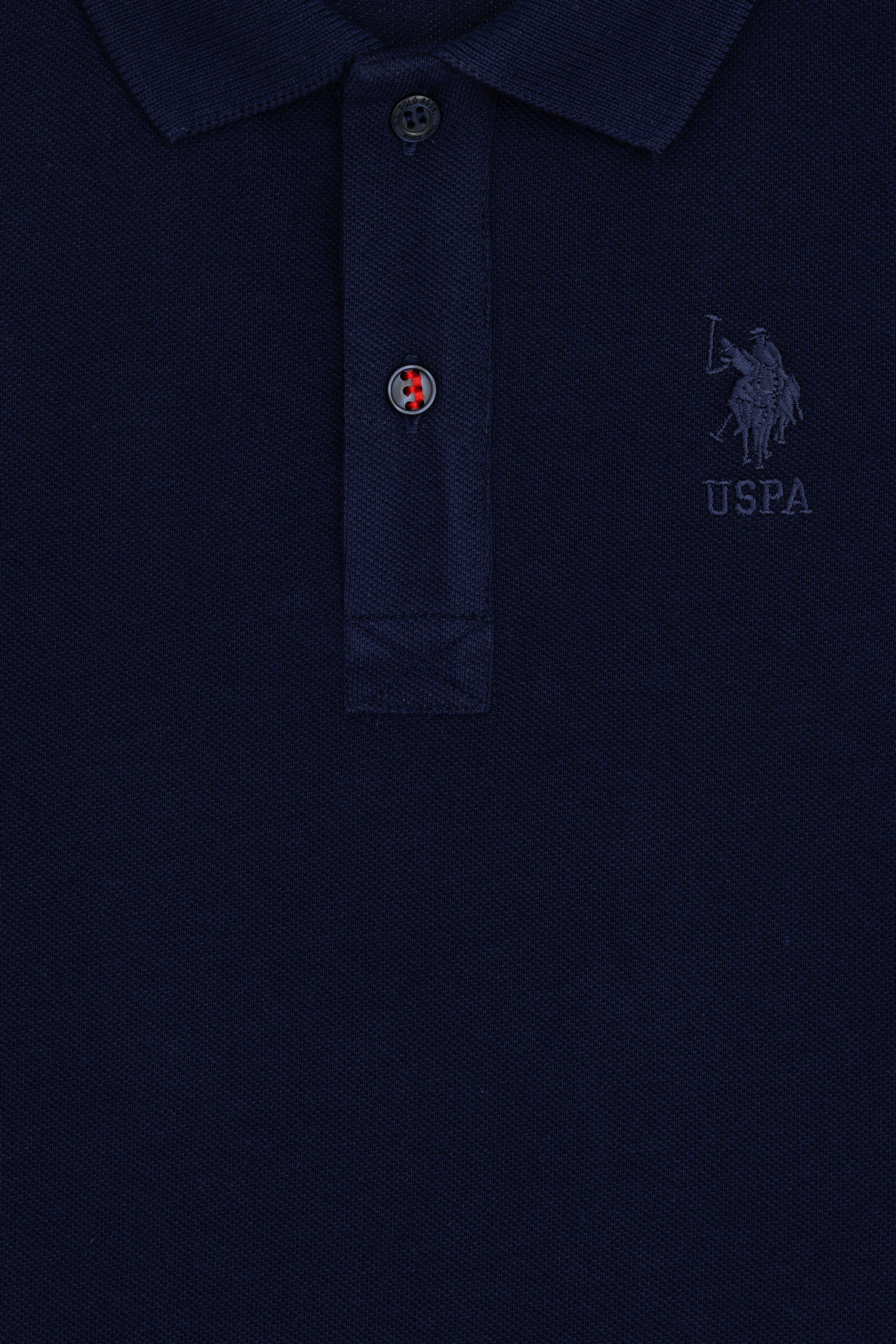 Erkek Çocuk Lacivert Basic Polo Yaka Tişört - Image 3