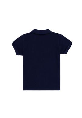 Erkek Çocuk Lacivert Basic Polo Yaka Tişört - 50279572089