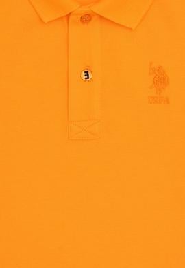 Erkek Çocuk Turuncu Basic Polo Yaka Tişört - 50279572188
