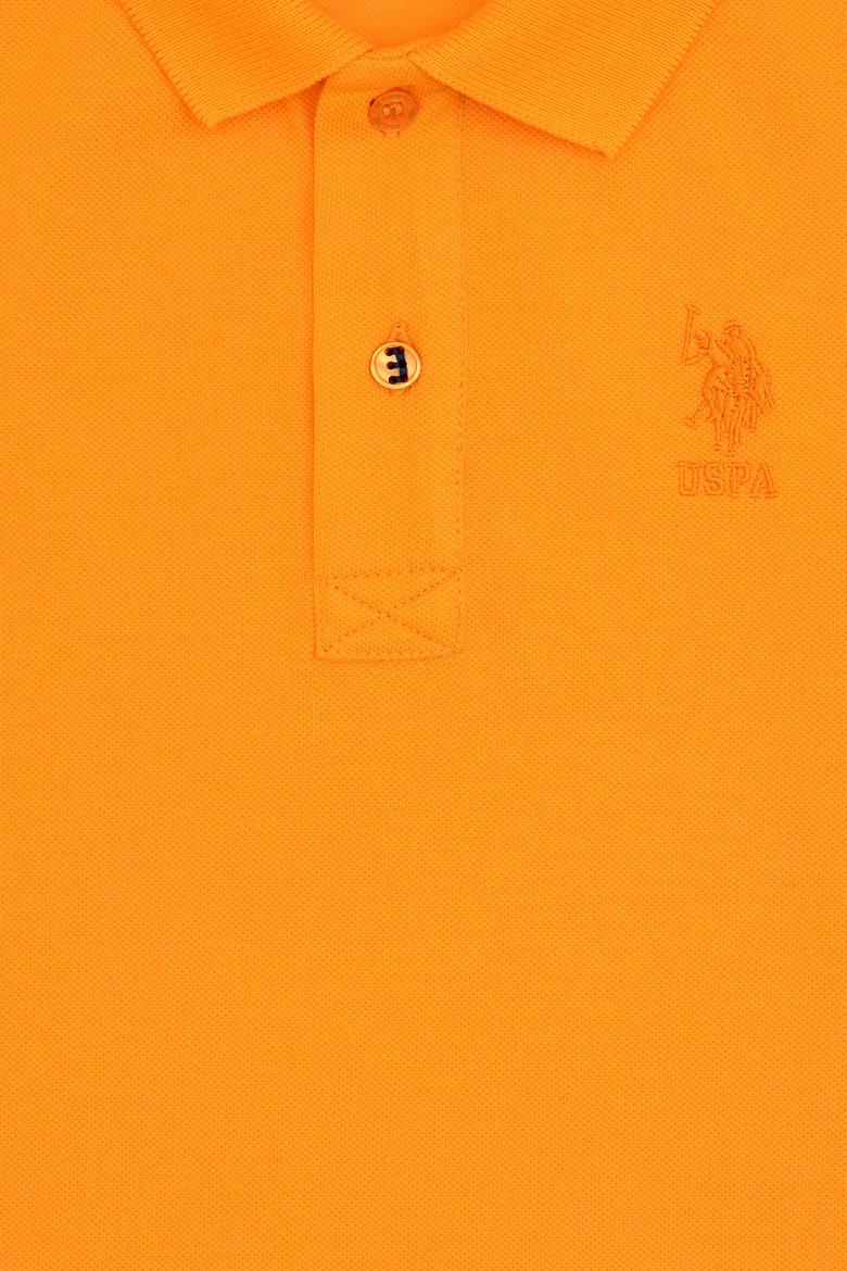 Erkek Çocuk Turuncu Basic Polo Yaka Tişört - 50279572188