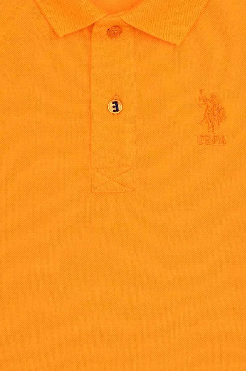 Erkek Çocuk Turuncu Basic Polo Yaka Tişört