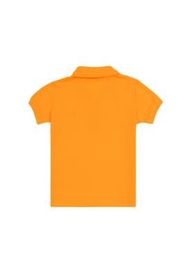 Erkek Çocuk Turuncu Basic Polo Yaka Tişört - 50279572188