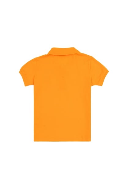 Erkek Çocuk Turuncu Basic Polo Yaka Tişört