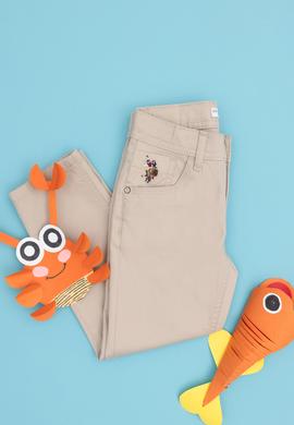 Erkek Çocuk Taş Kanvas Pantolon - 50283955035