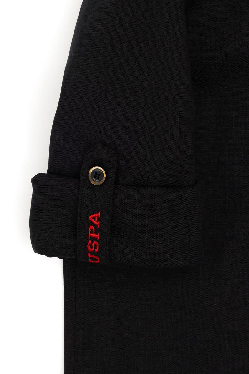 Erkek Çocuk Siyah Uzun Kollu Basic Gömlek