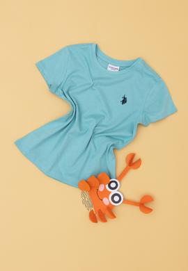 Erkek Çocuk Mint Basic Bisiklet Yaka Tişört - 50279612159