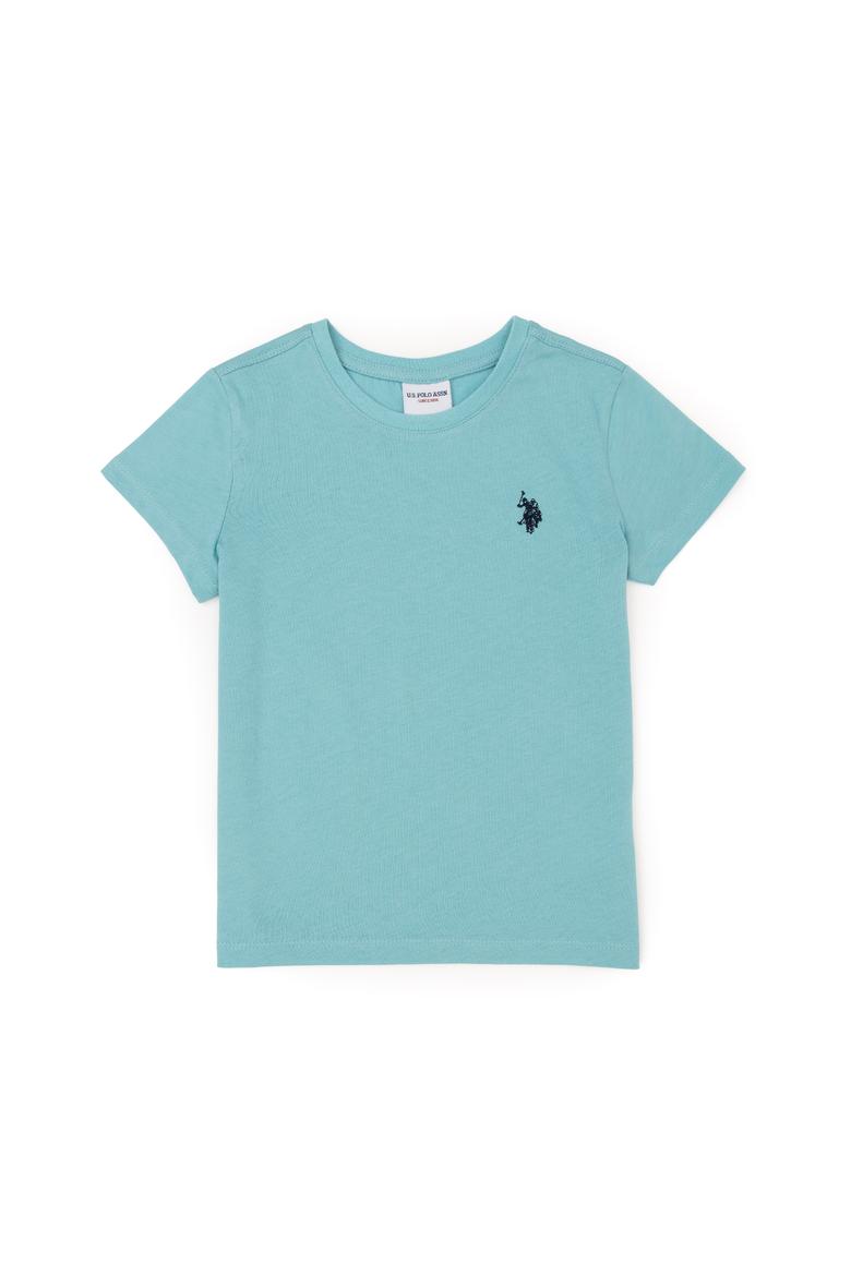 Erkek Çocuk Mint Basic Bisiklet Yaka Tişört - 50279612159