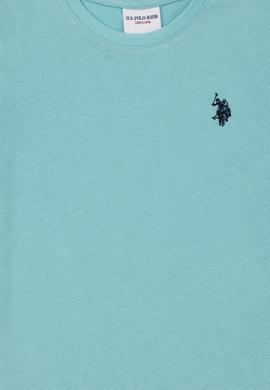 Erkek Çocuk Mint Basic Bisiklet Yaka Tişört - 50279612159