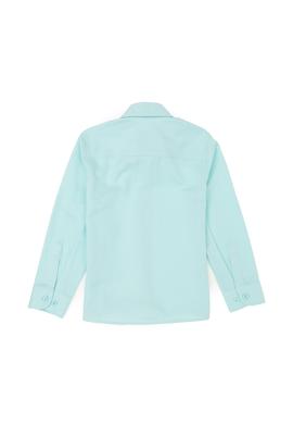 Erkek Çocuk Su Yeşili Uzun Kollu Basic Gömlek - 50284001036