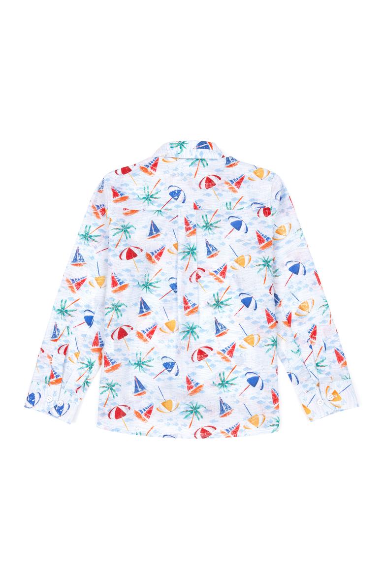 Erkek Çocuk Beyaz Uzun Kollu Gömlek - 50288716004