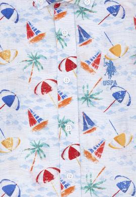 Erkek Çocuk Beyaz Uzun Kollu Gömlek - 50288716004