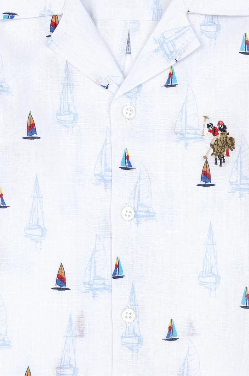 Erkek Çocuk Beyaz Kısa Kollu Gömlek