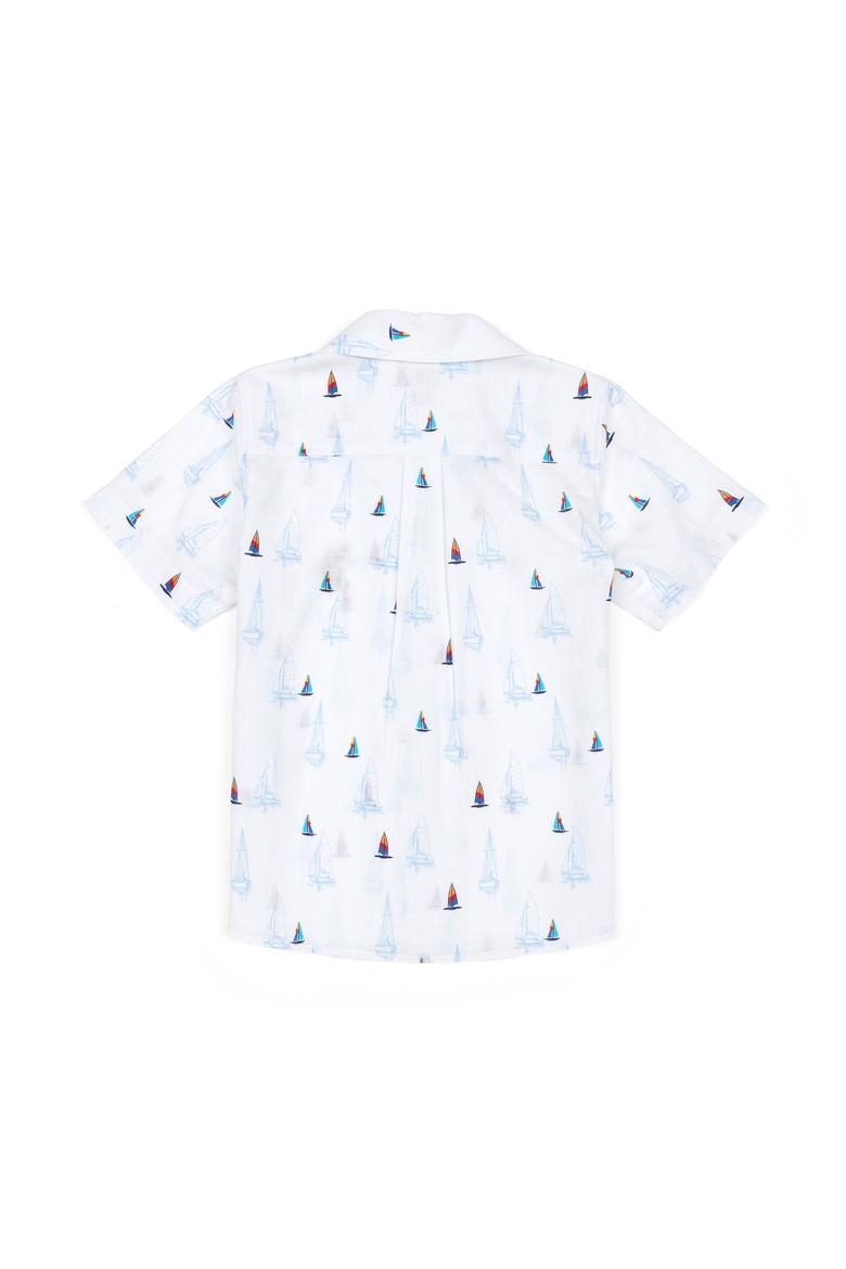 Erkek Çocuk Beyaz Kısa Kollu Gömlek - 50288717010