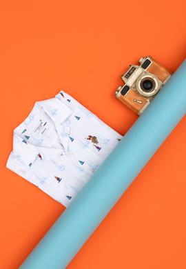 Erkek Çocuk Beyaz Kısa Kollu Gömlek - 50288717010