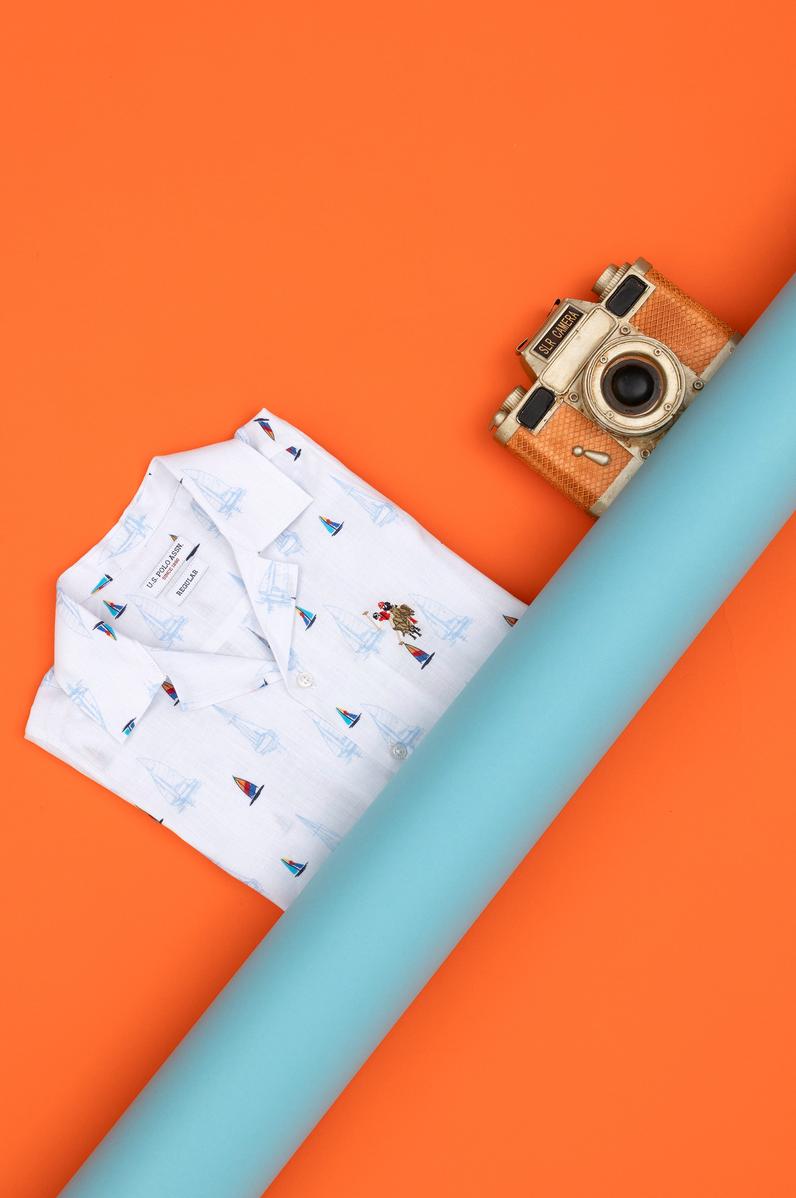 Erkek Çocuk Beyaz Kısa Kollu Gömlek