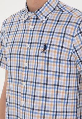 Erkek Saks Kısa Kollu Gömlek - 50263883042