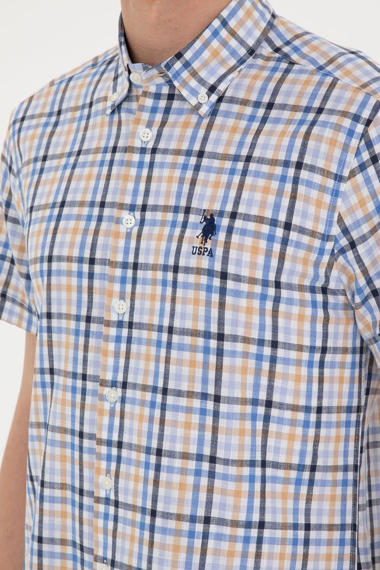 Erkek Saks Kısa Kollu Gömlek - 50263883042