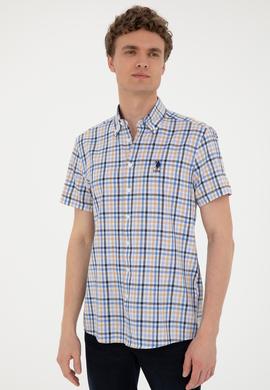 Erkek Saks Kısa Kollu Gömlek - 50263883042