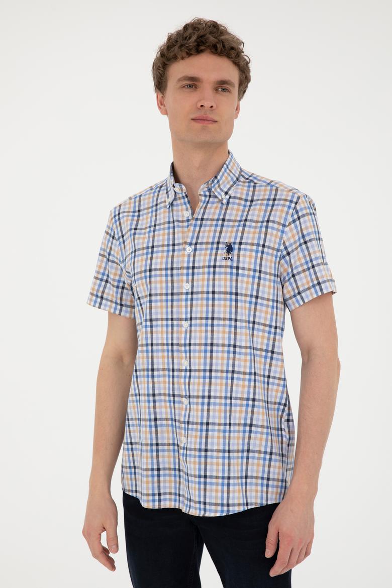 Erkek Saks Kısa Kollu Gömlek - 50263883042