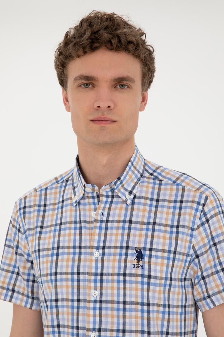 Erkek Saks Kısa Kollu Gömlek - 50263883042