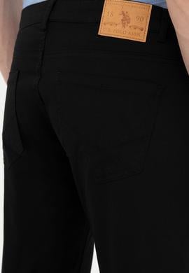 Erkek Slim Fit Siyah Kanvas Pantolon - 50263885042