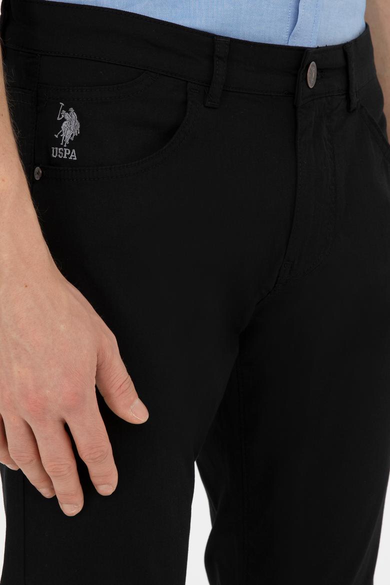 Erkek Slim Fit Siyah Kanvas Pantolon - 50263885042