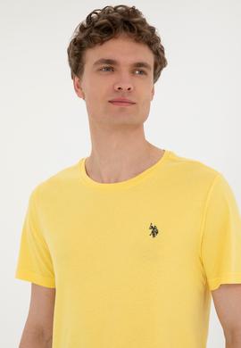 Erkek Sarı Basic Tişört - 50279575139