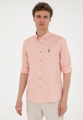 Erkek Somon Uzun Kollu Basic Gömlek - 50282610148