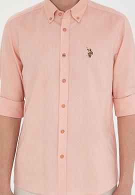 Erkek Somon Uzun Kollu Basic Gömlek - 50282610148