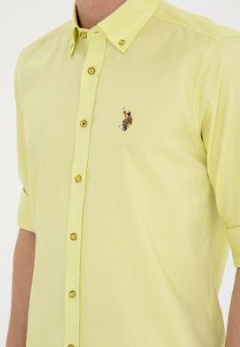 Erkek Fıstık Yeşili Uzun Kollu Basic Gömlek - 50282610166