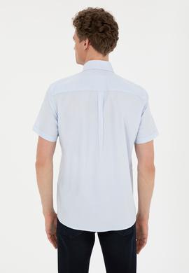 Erkek Açık Mavi Kısa Kollu Gömlek - 50282612003