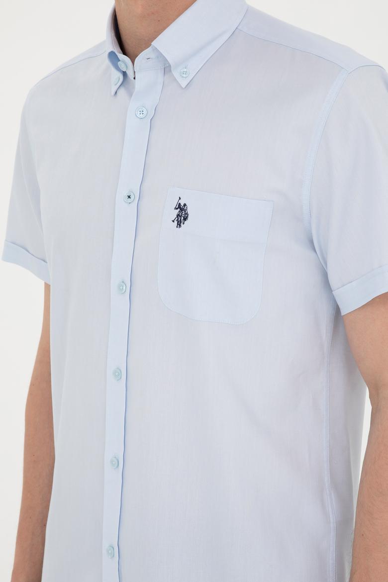 Erkek Açık Mavi Kısa Kollu Gömlek - 50282612003