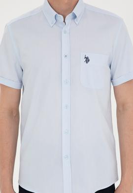 Erkek Açık Mavi Kısa Kollu Gömlek - 50282612003