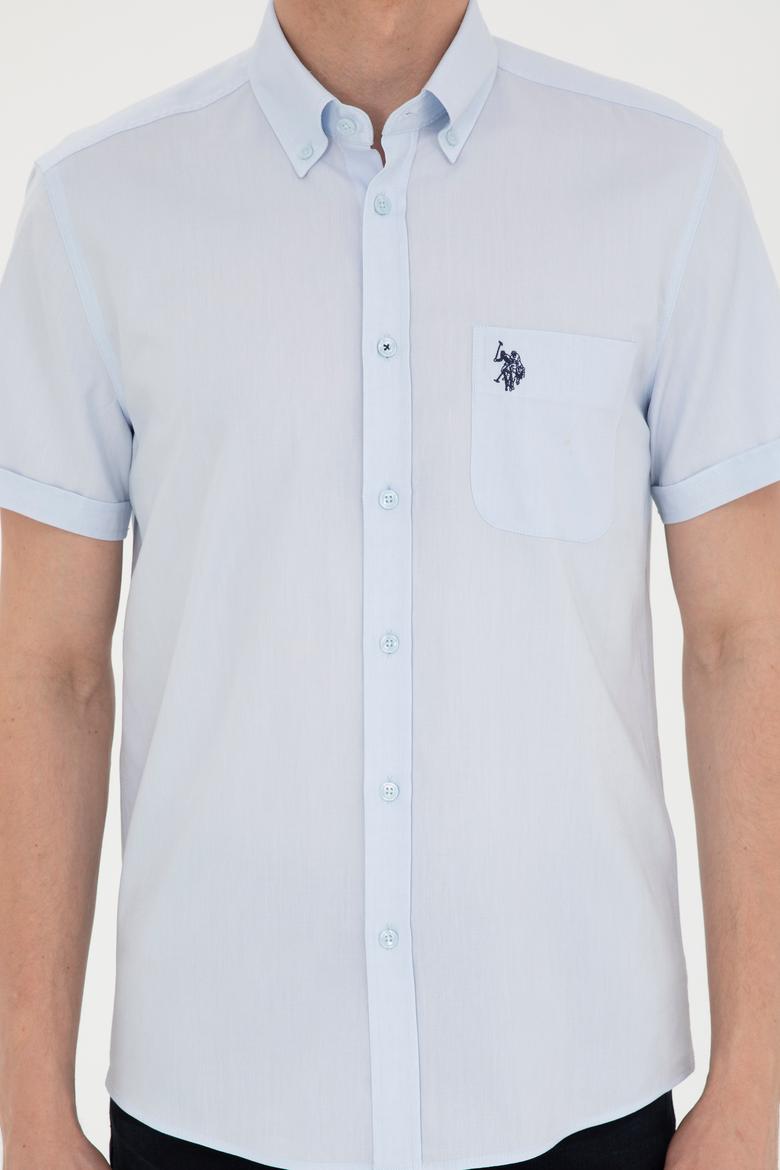 Erkek Açık Mavi Kısa Kollu Gömlek - 50282612003