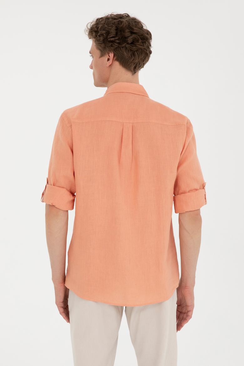 Erkek Somon Uzun Kollu Gömlek - 50283803025