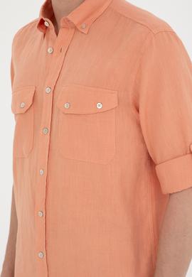 Erkek Somon Uzun Kollu Gömlek - 50283803025