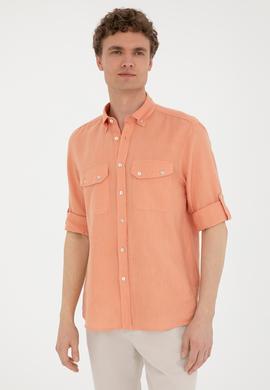 Erkek Somon Uzun Kollu Gömlek - 50283803025