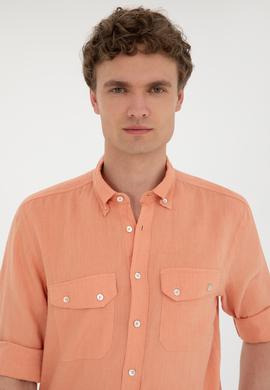 Erkek Somon Uzun Kollu Gömlek - 50283803025