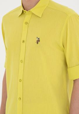 Erkek Fıstık Yeşili Uzun Kollu Basic Gömlek - 50284297130