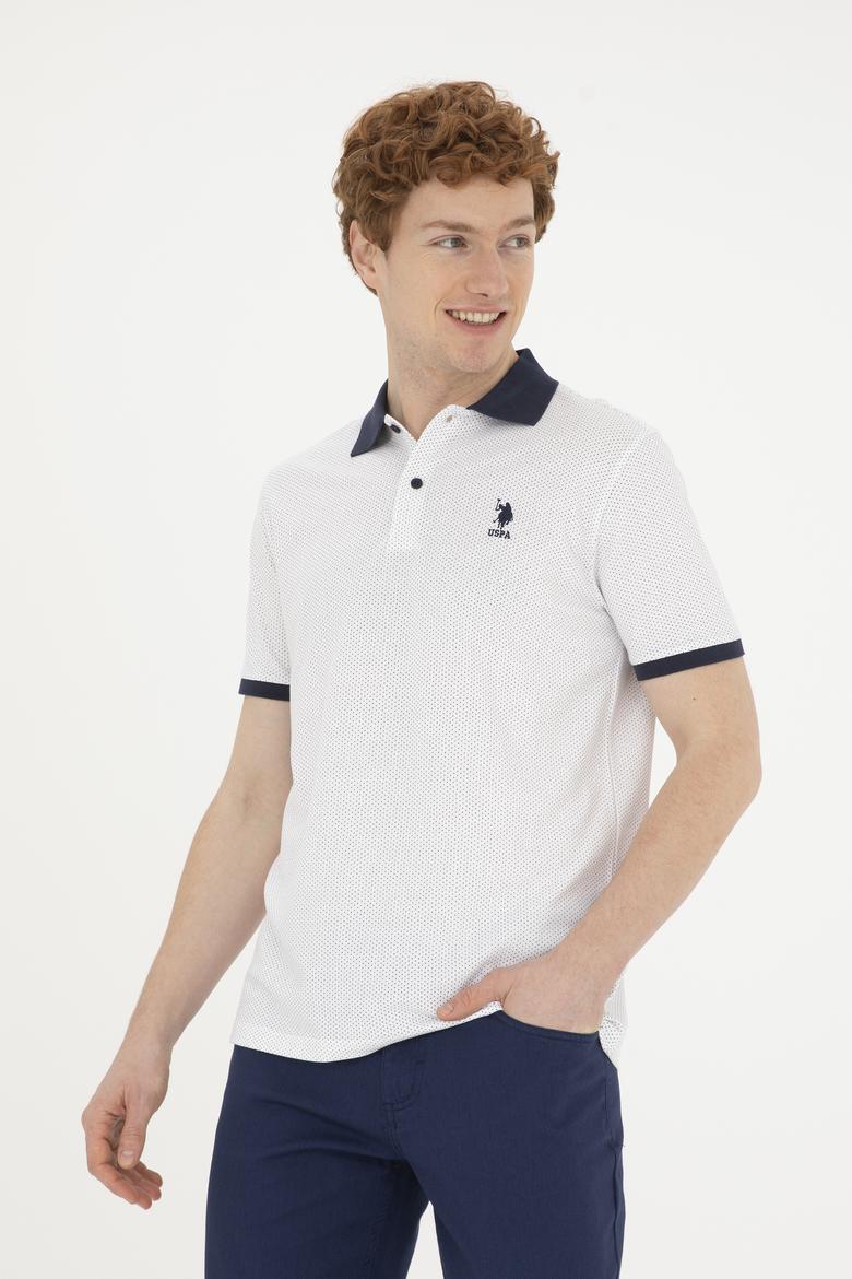 Erkek Beyaz Melanj Tişört