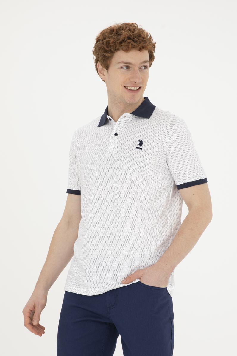 Erkek Beyaz Melanj Tişört