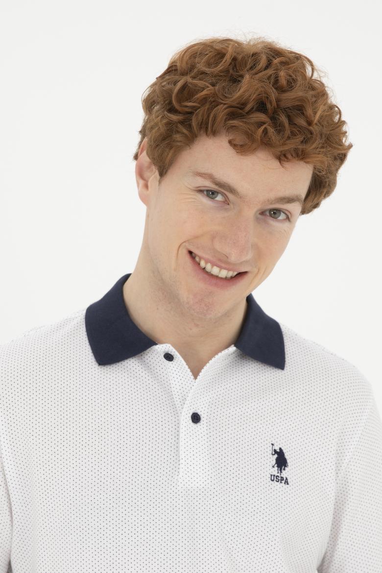 Erkek Beyaz Melanj Tişört - 50289864109